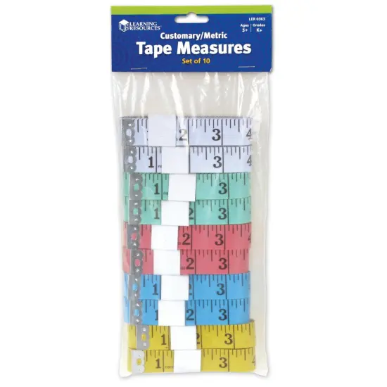 English/Metric Tape Measures, 10 Per Pack, 2 Packs {3}