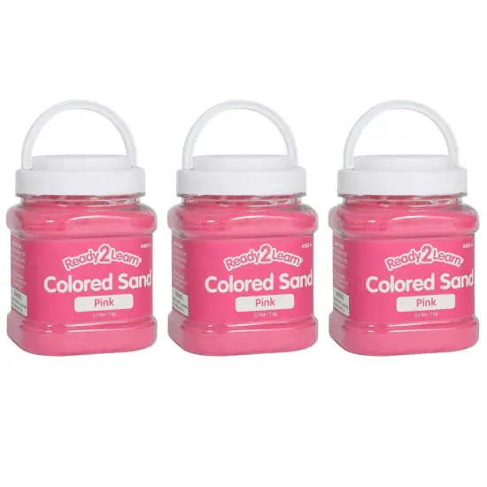 Colored Sand - Pink - 2.2 lb. Jar - Pack of 3 {1}
