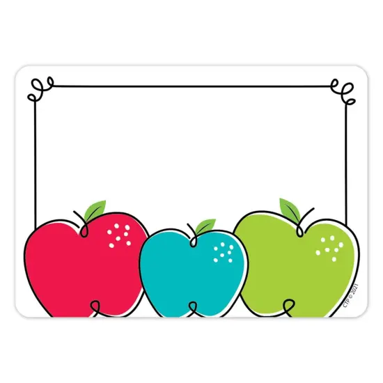 Doodle Apples Labels, 3-1/2" x 2-1/2", 36 Per Pack, 6 Packs {4}