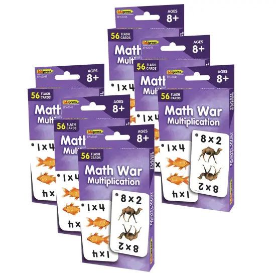 Math War (Multiplication) Flash Cards, 6 Packs {1}