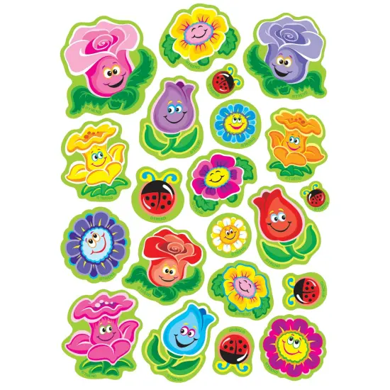 Friendly Flowers/Floral Mixed Shapes Stinky Stickers&reg;, 84 Per Pack, 6 Packs {4}