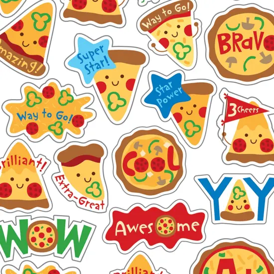 Pizza Scented Stickers, 80 Per Pack, 6 Packs {3}