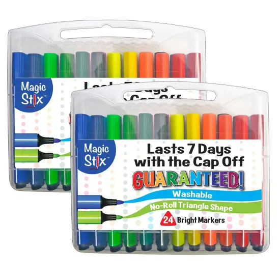 Triangular Markers, 24 Per Pack, 2 Packs {1}