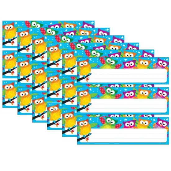 Owl-Stars!&reg; Desk Toppers&reg; Name Plates, 36 Per Pack, 6 Packs {1}