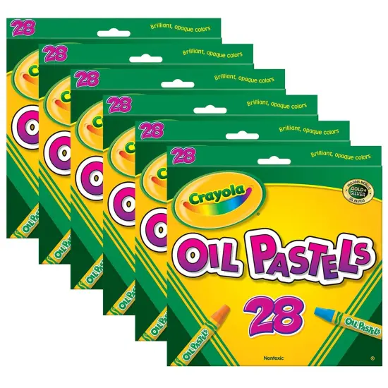 Oil Pastels, 28 Per Box, 6 Boxes {1}