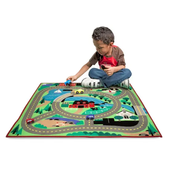 'Round the Town Road Rug & Car Set {4}