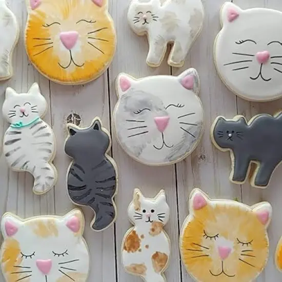 Ann Clark Cute Kitty Cat Cookie Cutter 4" x 2 1/8" Long tail back view profile {2}