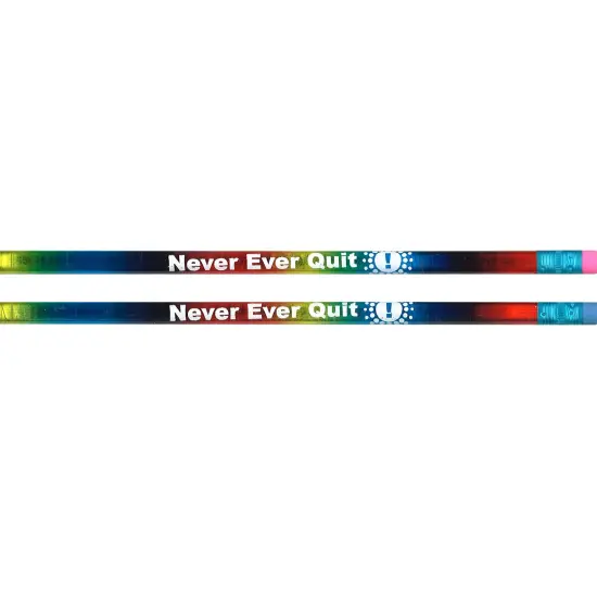 Never, Ever Quit Pencils, 12 Per Pack, 12 Packs {1}