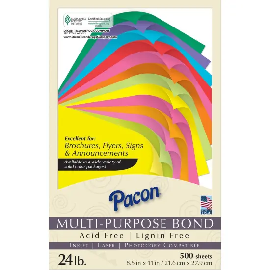 Multi-Purpose Paper, Cobalt Blue, 8-1/2" x 11", 500 Sheets {3}