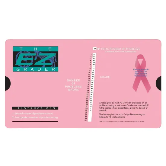 Breast Cancer Pink E-Z Grader, Pack of 3 {2}