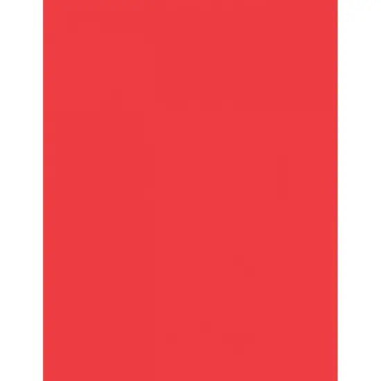 Card Stock, Rojo Red, 8-1/2" x 11", 100 Sheets Per Pack, 2 Packs {3}