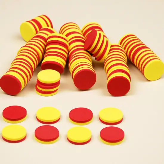 Two-Color Counters - Foam - Magnetic - Set of 200 {3}