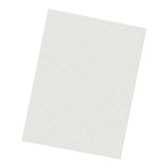 Grid Ruled Drawing Paper, White, 1/4" Quadrille Ruled, 9" x 12", 500 Sheets {1}