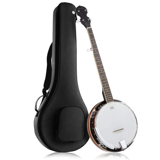 Jameson Guitars 5-String Banjo 24 Bracket with Closed Solid Back and Geared 5th Tuner {1}