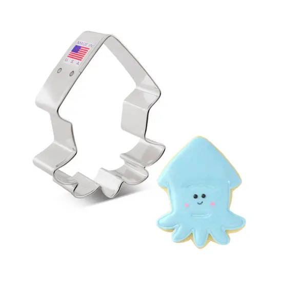 Ann Clark Cute Squid Cookie Cutter, 3.75" {1}