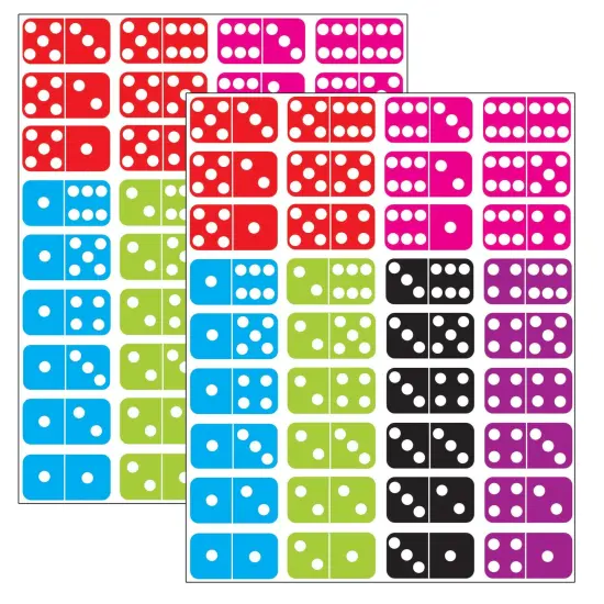 Die-Cut Magnetic Dominoes, 36 Per Pack, 2 Packs {1}