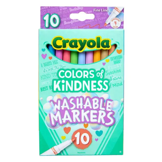 Colors of Kindness Fine Line Washable Markers, 10 Per Pack, 6 Packs {5}