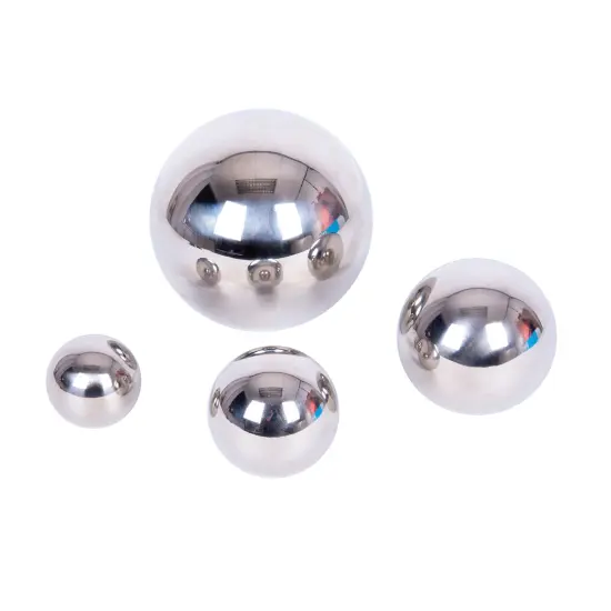 Sensory Reflective Balls - Silver - Set of 4 {3}