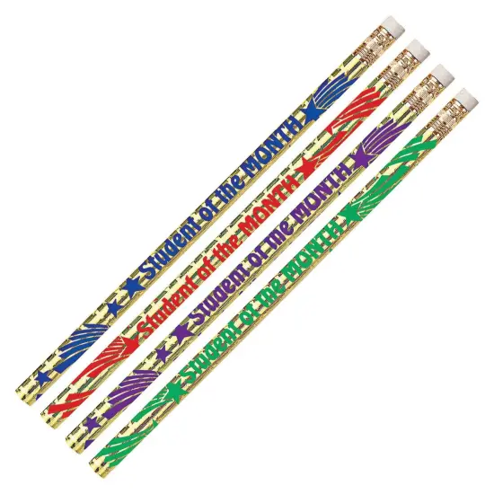 Student of the Month Motivational Pencils, 12 Per Pack, 12 Packs {1}