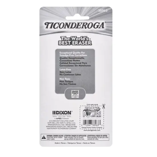 Pencil Shaped Neon Erasers, 3 Per Pack, 6 Packs {4}