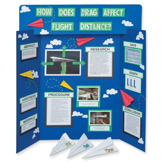 Presentation Board, Blue, Single Wall, 48" x 36", Pack of 6 {2}