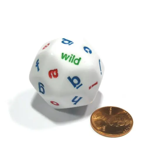 30-Sided Alphabet Dice, Lower Case Letters, Box of 20 {3}