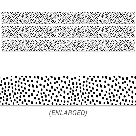 Black Messy Dots EZ Border, 48 Feet Per Pack, 3 Packs {1}