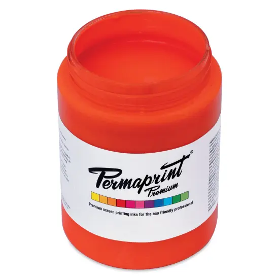 Permaprint Premium Screen Ink - Glow Orange, 300 ml {1}