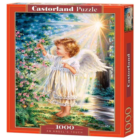 1000 Piece Jigsaw Puzzle, An Angel's Touch, Sweet Cherub, Dona Gelsinger, Adult Puzzle, Castorland C-103867-2 {1}