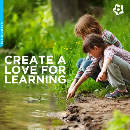 Kids Magnifying Glass Set &ndash; 6 Pack Large Plastic Magnifying Glasses {4}