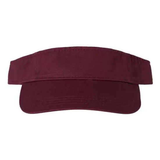 Valucap&reg; Bio-Washed Visor Maroon {1}