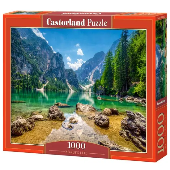 1000 Piece Jigsaw Puzzle, Heaven's Lake, Pragser Wildsee in the Dolomites, Italy, Adult Puzzle, Castorland C-103416-2 {1}