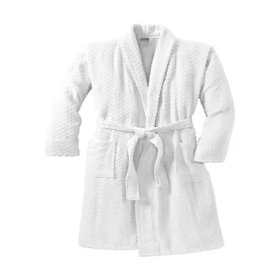 PORT AUTHORITY&reg; Terry Shawl Collar Robe White {6}