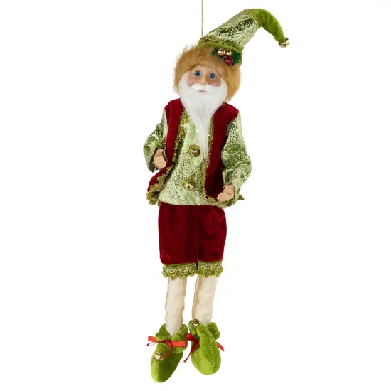 Northlight Poseable Whimsical Elf Christmas Figurine - 18" Red {3}