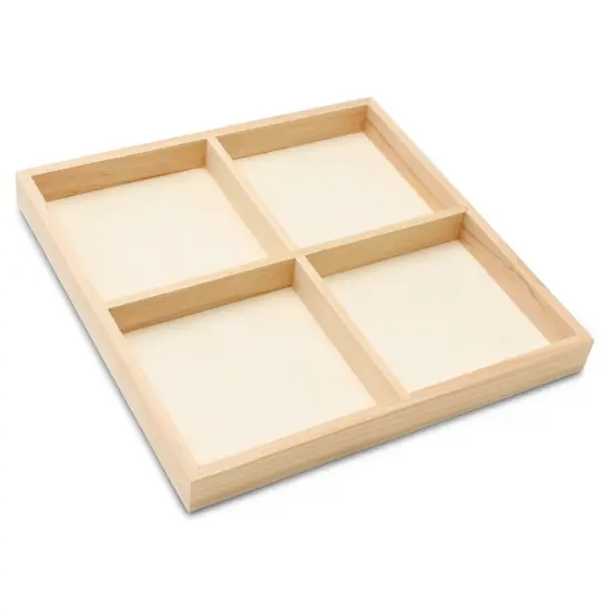 DIY Square Wooden Divided Serving Tray, Multiple Sizes, 4 Sections for Party | Woodpeckers {2}