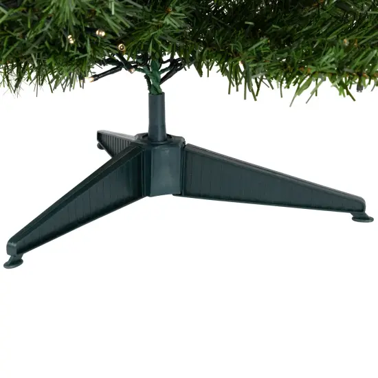 Northlight Pre-Lit B/O Canadian Pine Artificial Christmas Tree - 3' - Candlelight Lights Green {7}