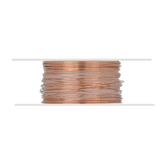 JewelrySupply Copper Wire 28 Gauge Dead Soft Round (20 Foot) {1}