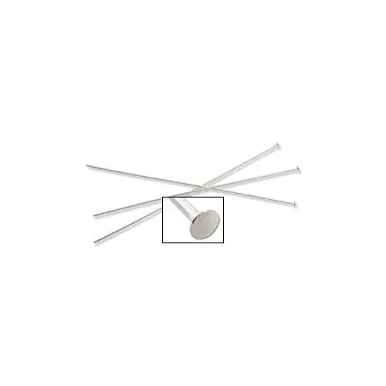JewelrySupply 4" Head Pins 21 Gauge Silver Color (10-Pcs) {2}