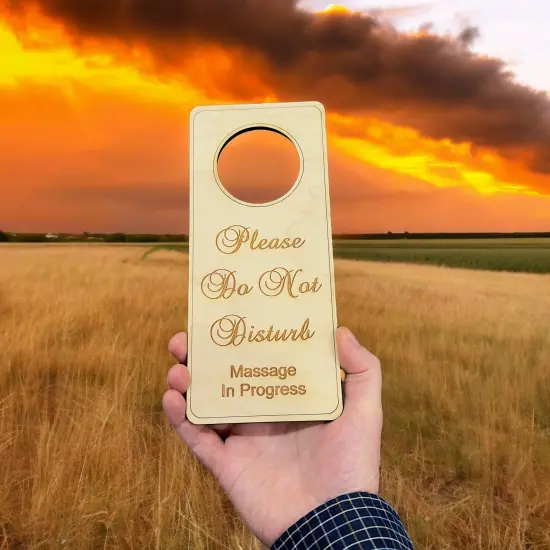 Please Do Not Disturb Meeting In Progress Door sign - Wood {2}