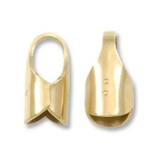 JewelrySupply Gold Filled End Caps 5x2.5mm (Pair) {2}