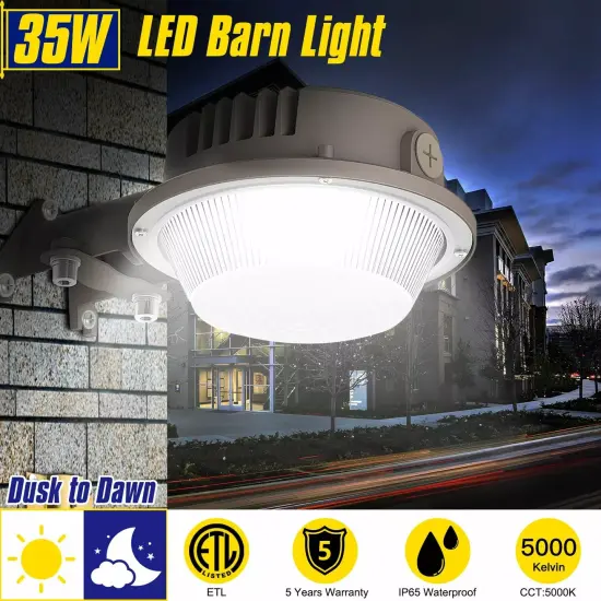 35W LED Barn Light Outdoor Security Yard Light Dusk to Dawn Exterior Flood Light {5}