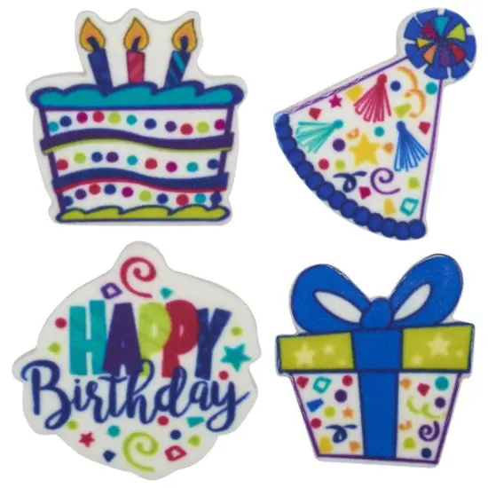 Party Time Assortment Sweet D&eacute;cor&reg; Edible Decorations 12ct {1}
