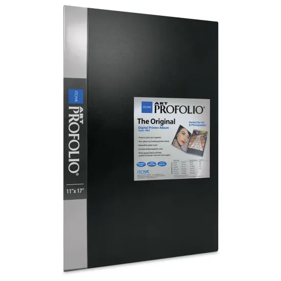 Itoya Original Art Profolio - 17" x 11", Black, Portrait, 24 Pages {1}