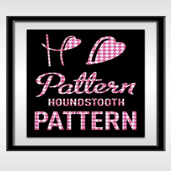 Happy Crafters Houndstooth 11.8" x 18" Sheet Blue and White {3}