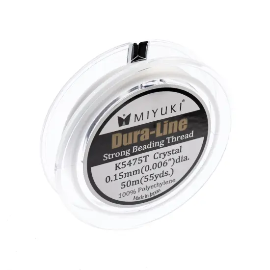 Miyuki Dura-Line 0.15mm Strong Beading Thread, 50m Clear {1}