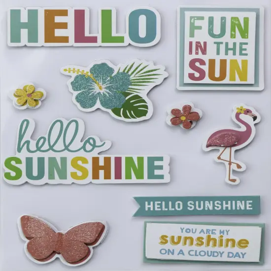 Little Birdie 3D Embellishment 10/Pkg-Fun In The Sun {3}