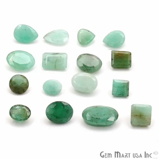 Emerald Oval Gemstone, 6x9mm, 1+ Carats, 100% Natural Faceted Loose Gems, May Birthstone, GemMartUSA (EM-60005) {2}