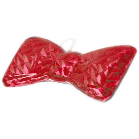 Red Mylar Cool Bow Tie Butler Doctor Gangster Clown Nerd Costume Accessory {1}
