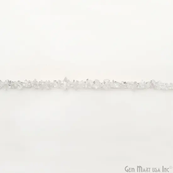 Crystal Chip Beads, 34 Inch, Natural Chip Strands, Drilled Strung Nugget Beads, 3-7mm, Polished, GemMartUSA (CHCY-70001) {3}