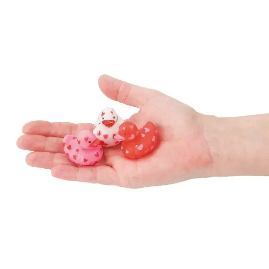 MINI VALENTINE RUBBER DUCKIES (24PC) - Toys - 24 Pieces {2}